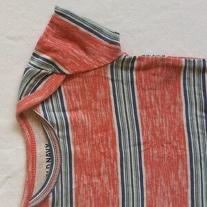 old navy striped short sleeve bodysuit diaper shirt 3-6 months baby
